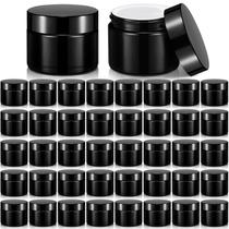 Frascos de vidro Domensi 60 ml com tampas, tamanho de viagem, redondos, 32 unidades Frascos de vidro Domensi 60 ml com tampas, tamanho de viagem, redondos, 32 unidades