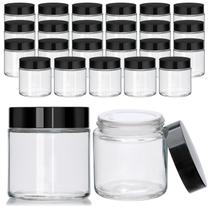 Frascos de vidro Encheng 4 ml redondos transparentes com forros e tampas, pacote com 12 Frascos de vidro Encheng 4 ml redondos transparentes com forros e tampas, pacote com 12