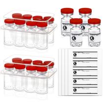 Frascos de vidro estéreis Threlaco 2mL (20 unidades) com porta de injeção