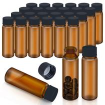 Frascos de vidro LVDALAB 15 mL de vidro marrom com tampa de rosca 100 unidades Frascos de vidro LVDALAB 15 mL de vidro marrom com tampa de rosca 100 unidades