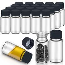 Frascos de vidro LVDALAB de 10 mL (0,3 onças) com tampa de rosca, 100 unidades transparentes Frascos de vidro LVDALAB de 10 mL (0,3 onças) com tampa de rosca, 100 unidades transparentes