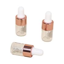 Frascos De Vidro Mini Com Conta-gotas Transparentes 3pcs 2ml Pequenos Frascos De Amostra De Óleo