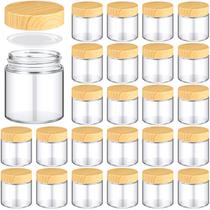 Frascos de vidro Norme 120 ml/4 onças com tampas, 24 unidades reutilizáveis