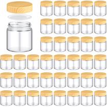 Frascos de vidro Norme 120 ml/4 onças com tampas, 36 unidades de cosméticos reutilizáveis