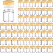 Frascos de vidro Norme 120 ml/4 onças com tampas 48 unidades de cosméticos reutilizáveis