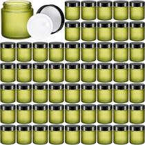 Frascos de vidro Norme 4 onças/120 ml com tampas à prova de vazamentos 64 unidades de verde ervilha