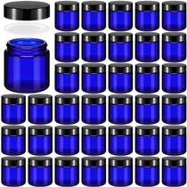 Frascos de vidro Norme 4 onças/120 ml com tampas à prova de vazamentos, redondos, 36 unidades