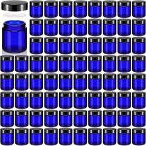 Frascos de vidro Norme de 4 onças/120 ml com tampas à prova de vazamentos, conjunto de 96 unidades