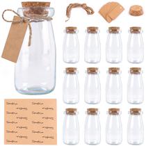 Frascos de vidro OurWarm 100 ml com tampas de cortiça, 12 unidades para artesanato DIY