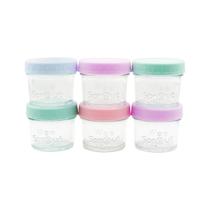 Frascos de vidro para armazenamento de alimentos para bebês WeeSprout 120 ml, pacote com 6
