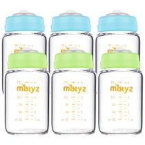 Frascos de Vidro para Armazenamento de Leite Materno Matyz - 180ml (6 Unidades com Tampas) Frascos de Vidro para Armazenamento de Leite Materno Matyz - 180ml (6 Unidades com Tampas)