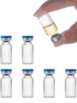 Frascos de vidro para injeções ZWCP, porta de autocura de 3 ml (pacote com 50)