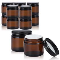 Frascos de vidro RAMFIYN 30mL âmbar com tampas, pacote com 12 unidades para viagens Frascos de vidro RAMFIYN 30mL âmbar com tampas, pacote com 12 unidades para viagens