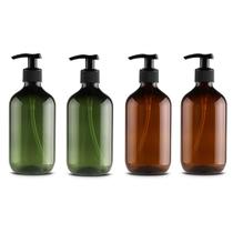 Frascos dispensadores de sabão Fovely 500mL, bomba recarregável PET Frascos dispensadores de sabão Fovely 500mL, bomba recarregável PET