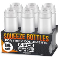 Frascos dosadores para condimentos BURIUS 473 ml, conjunto com 6