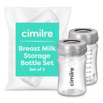 Frascos para Armazenamento de Leite Materno Cimilre 150 ml, Kit com 2