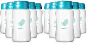 Frascos para Coleta de Leite Materno Evenflo 150ml Pacote com 12 Frascos para Coleta de Leite Materno Evenflo 150ml Pacote com 12