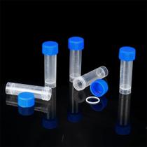 Frascos pequenos de plástico BKMAMLAB 5 mL com tampas de rosca 100 unidades