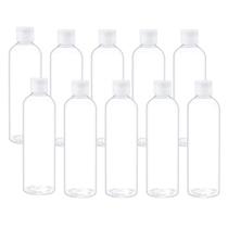 Frascos transparentes TRENDBOX 250 ml com tampa giratória sem BPA x10