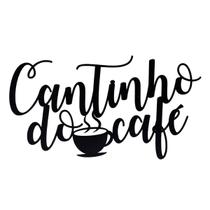 Frase Cantinho Do Café Mdf Decorar Aplique Letreiro Cozinha - temshopweb