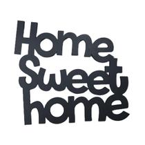 Frase de Parede Decorativa Home Sweet Home em MDF 39 x 35cm