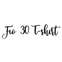 Frase de parede Fio 30 T-shirt - mdf 3mm preto - MongArte Decor