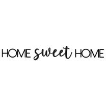 Frase de Parede Home Sweet Home MDF Decorativo Lettering Placa Ambiente Sala Quarto Cozinha Decoração