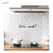 Frase de Parede Let's Cook Vamos Cozinhar MDF Decorativo Palavras Letras Sala Casa Lettering Frase de Parede Let's Cook Vamos Cozinhar MDF Decorativo Palavras Letras Sala Casa Lettering