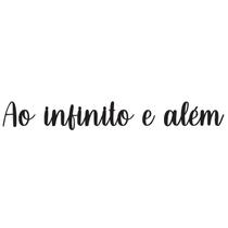 Frase Decorativa de Parede Ao infinito e além MDF 3mm Preto