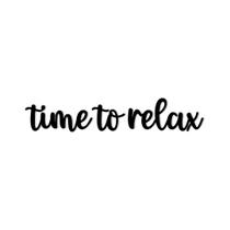 Frase em MDF "time to Relax"