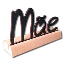 Frase Palavra de Mesa em MDF com Base de Madeira de Pino Frase Palavra de Mesa em MDF com Base de Madeira de Pino