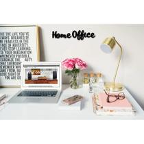 Frase Para Parede Quadro Mdf Home Office Decoração Quarto Sala Aplique Escultura Preto - MongArte Decor