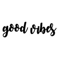 Frase parede good vibes - DECORATTA