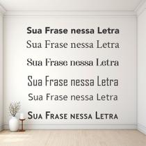 Frase Personalizada em MDF Decorativo para Parede Várias Cores e Tamanhos Sua Frase Aqui