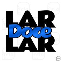 Frases de Parede Decorativo Lar Doce Lar Mdf 6mm 50x41cm