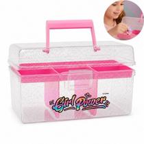 Frasqueira 7 Divisorias Moveis Maleta Rosa Multiuso Caixa Organizadora Bandeja Removivel Porta Maquiagem Bijuterias Joia Frasqueira 7 Divisorias Moveis Maleta Rosa Multiuso Caixa Organizadora Bandeja Removivel Porta Maquiagem Bijuterias Joia