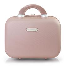 Frasqueira de Viagem Feminina Maleta Necessaire de Mão Bordo Rígida ABS Divisória Interna para Acessórios Roupas