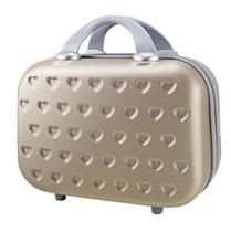 Frasqueira Feminina Coração Love Jacki Design Bolsa Viagem ABS C/Alça Carona e Divisória Interna