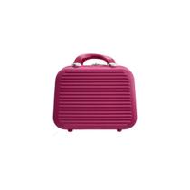 Frasqueira Feminina Viagem Maleta Media Necessaire Organizador Rigida Mao Abs Chx Pink