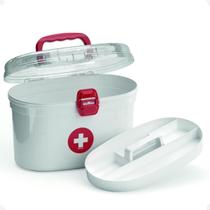Frasqueira Maleta De Medicamentos Oval Bandeja 4,4 Litros