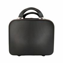 Frasqueira Maleta Viagem de Mão Nécessaire Abs Reforçada Preta Lisa