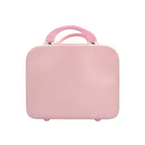 Frasqueira Maleta Viagem de Mão Nécessaire Abs Reforçada Rosa Lisa