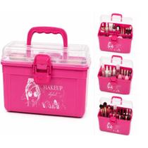 Frasqueira Maquiagem Viagem Maleta Multiuso Rosa Caixa Organizadora Bandeja Removivel Estojo Cosmeticos Porta Treco Prof Frasqueira Maquiagem Viagem Maleta Multiuso Rosa Caixa Organizadora Bandeja Removivel Estojo Cosmeticos Porta Treco Prof