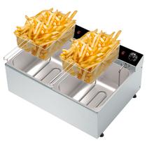 FRD22 Fritadeira Elétrica Dupla 2500W 2 Cubas 5,0 Litros 220V 50-60 Hz