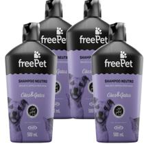 Free Pet Shampoo Neutro 500ml 4 unidades