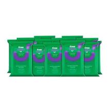 Free Wipes Lenços Umedecidos Antissépticos - Kit Com 12