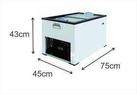 Freezer 70 Litros ( Mini Freezer ) Com Tampa De Vidro - JUNGES