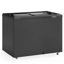 Freezer/Conservador Horizontal All Black GHD-300 LB PR- Dupla Ação 295 Litros Led Perimetral - Gelopar