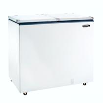 Freezer Conservador Horizontal Esmaltec 2 Portas com Rodízios 325L ECH350 Freezer Conservador Horizontal Esmaltec 2 Portas com Rodízios 325L ECH350