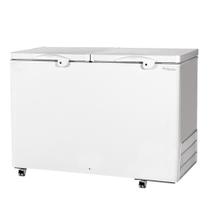 Freezer Conservador Horizontal Fricon 411 Litros Dupla Ação 2 Tampas de Chapa Branco HCED 411C 127V